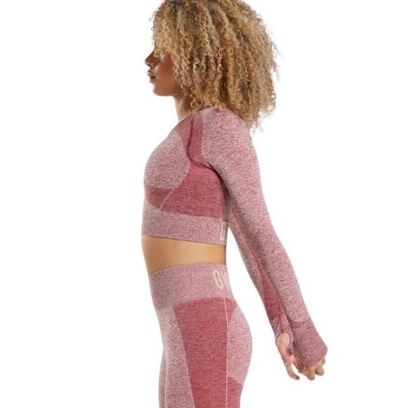 Gymshark Seamless Open Back Crop Top Size Small - Picture 3 of 8